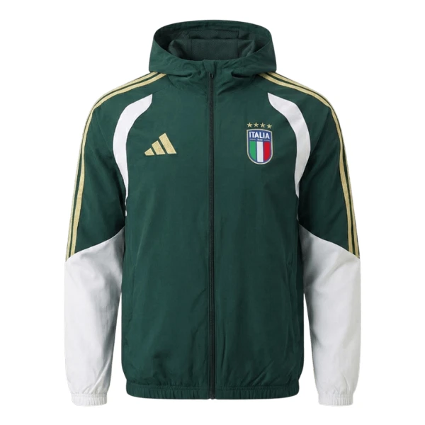 Italien Trainingsjacke mit Kapuze 2026/27 Grüne