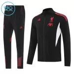 Liverpool Trainingsjackenanzüge Kinder 2025/26 Schwarze
