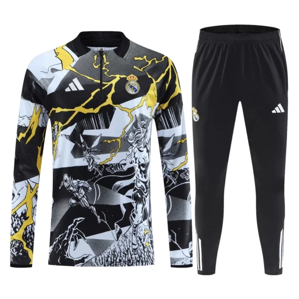 Real Madrid Marvel Trainingspullover 2026/27 Viertelreißverschluss Schwarze