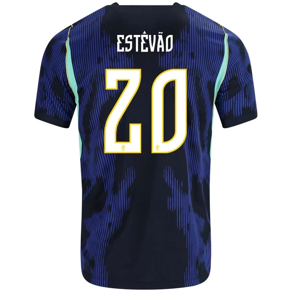 Günstige Brasilien Estevao 20 Herrentrikot Auswärts WM 2026 Kurzarm