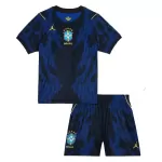 Günstige Brasilien Kindertrikot Auswärts WM 2026 Kurzarm