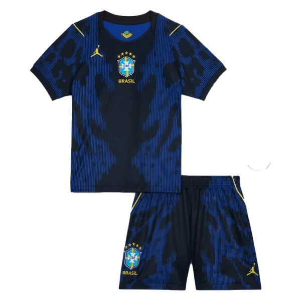 Günstige Brasilien Kindertrikot Auswärts WM 2026 Kurzarm