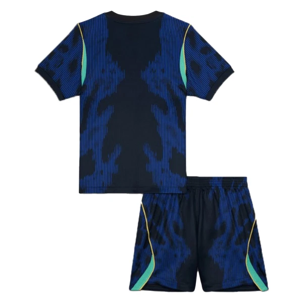 Günstige Brasilien Kindertrikot Auswärts WM 2026 Kurzarm