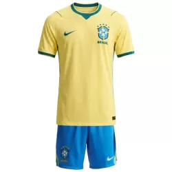 Günstige Brasilien Kindertrikot Heim WM 2026 Kurzarm