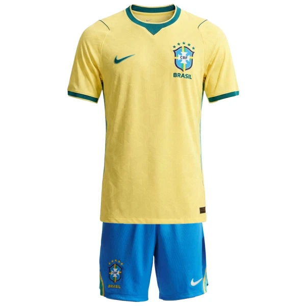 Günstige Brasilien Kindertrikot Heim WM 2026 Kurzarm Günstige Brasilien Kindertrikot Heim WM 2026 Kurzarm