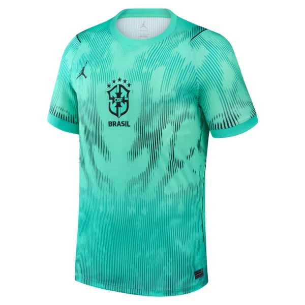 Günstige Brasilien Torwart Herrentrikot Auswärts WM 2026 Kurzarm Grüne Günstige Brasilien Torwart Herrentrikot Auswärts WM 2026 Kurzarm Grüne