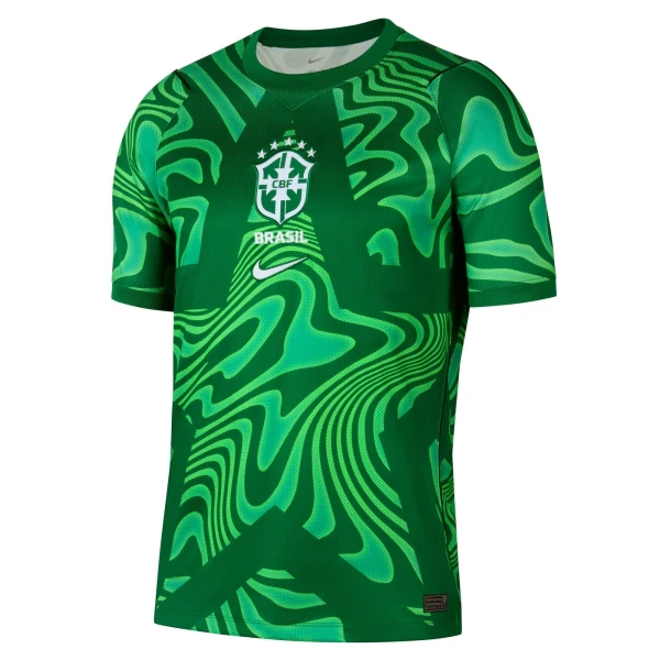 Günstige Brasilien Torwart Herrentrikot Heim WM 2026 Kurzarm Grüne