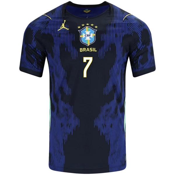 Günstige Brasilien Vini JR. 7 Herrentrikot Auswärts WM 2026 Kurzarm