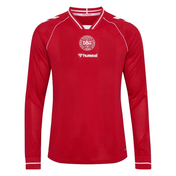 Günstige Dänemark Herrentrikot Heim WM 2026 Langarm