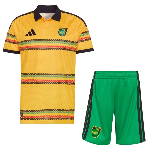 Günstige Jamaika Kindertrikot Heim WM 2026 Kurzarm