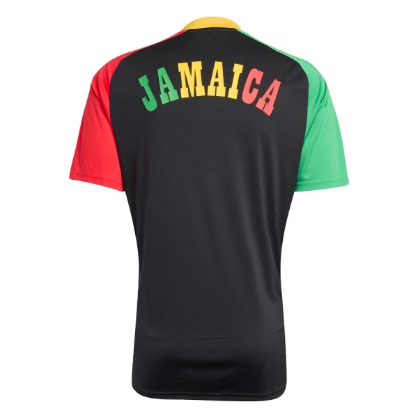 Günstige Jamaika Pre-Match Herrentrikot WM 2026 Kurzarm Schwarze