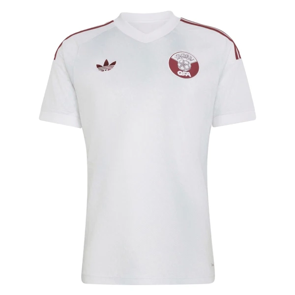 Günstige Katar Herrentrikot Auswärts WM 2026 Kurzarm Günstige Katar Herrentrikot Auswärts WM 2026 Kurzarm