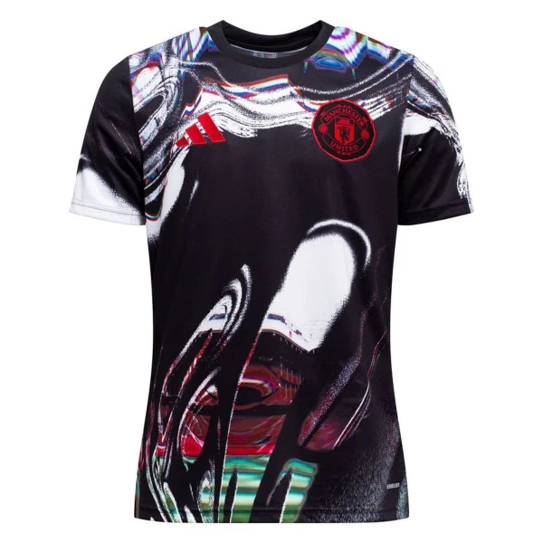 Günstige Manchester United Pre-Match Herrentrikot 2025/26 Kurzarm