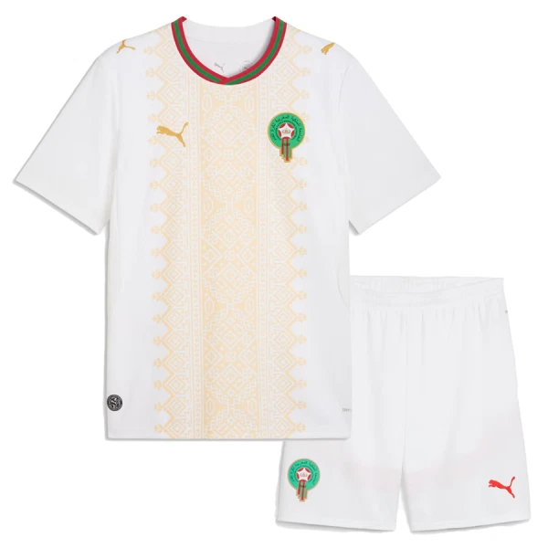 Günstige Marokko Kindertrikot Auswärts WM 2026 Kurzarm Günstige Marokko Kindertrikot Auswärts WM 2026 Kurzarm