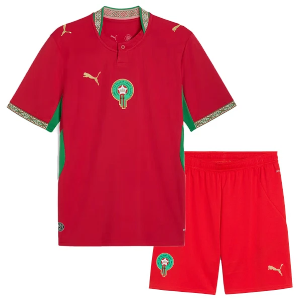 Günstige Marokko Kindertrikot Heim WM 2026 Kurzarm Günstige Marokko Kindertrikot Heim WM 2026 Kurzarm