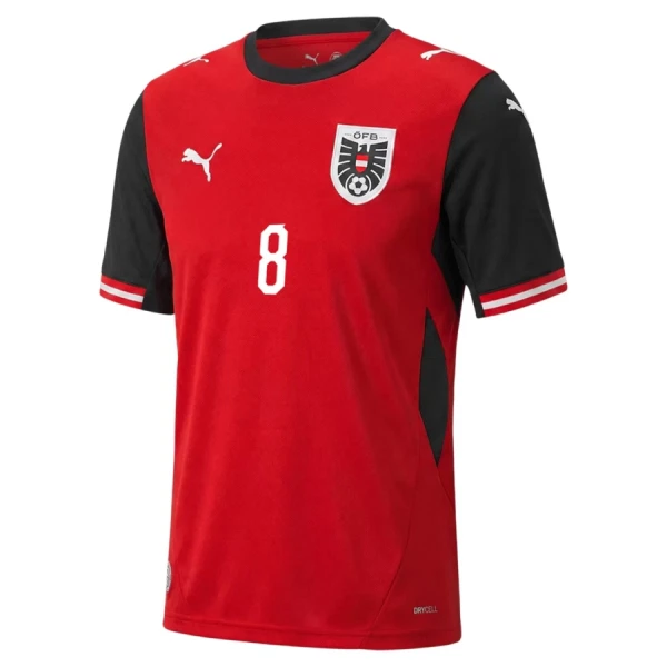 Günstige Österreich Alaba 8 Herrentrikot Heim WM 2026 Kurzarm