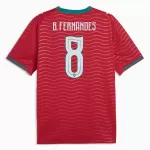 Günstige Portugal Bruno Fernandes 8 Herrentrikot Heim WM 2026 Kurzarm