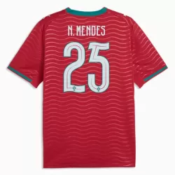 Günstige Portugal Nuno Mendes 25 Herrentrikot Heim WM 2026 Kurzarm
