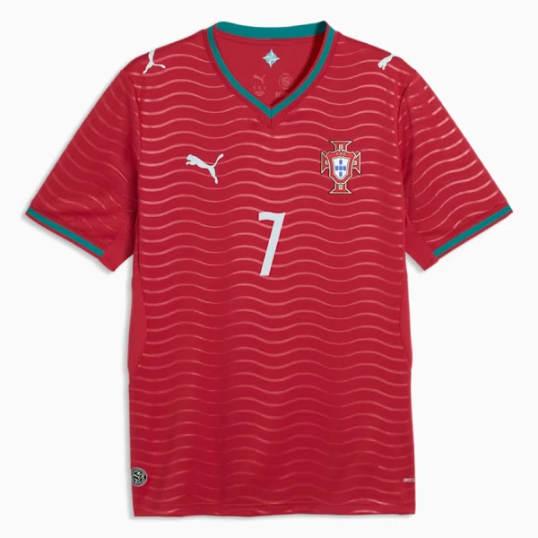 Günstige Portugal Ronaldo 7 Herrentrikot Heim WM 2026 Kurzarm