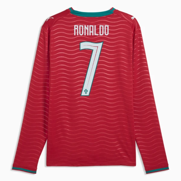 Günstige Portugal Ronaldo 7 Herrentrikot Heim WM 2026 Langarm
