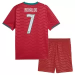 Günstige Portugal Ronaldo 7 Kindertrikot Heim WM 2026 Kurzarm