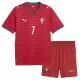 Günstige Portugal Ronaldo 7 Kindertrikot Heim WM 2026 Kurzarm