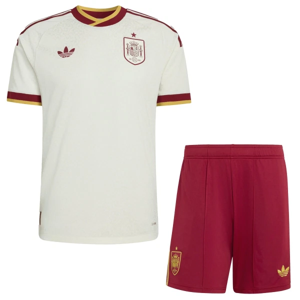 Günstige Spanien Kindertrikot Auswärts WM 2026 Kurzarm