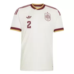 Günstige Spanien Carvajal 2 Herrentrikot Auswärts WM 2026 Kurzarm