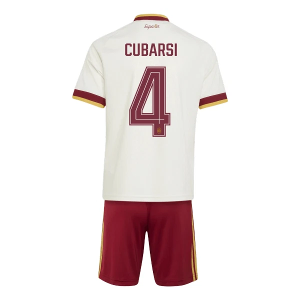 Günstige Spanien Cubarsi 4 Kindertrikot Auswärts WM 2026 Kurzarm
