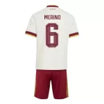 Günstige Spanien Merino 6 Kindertrikot Auswärts WM 2026 Kurzarm