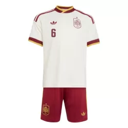 Günstige Spanien Merino 6 Kindertrikot Auswärts WM 2026 Kurzarm