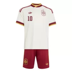 Günstige Spanien Olmo 10 Kindertrikot Auswärts WM 2026 Kurzarm