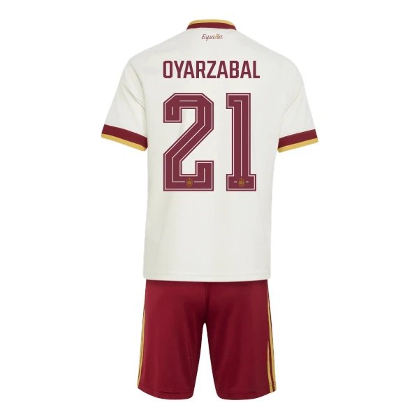 Günstige Spanien Oyarzabal 21 Kindertrikot Auswärts WM 2026 Kurzarm