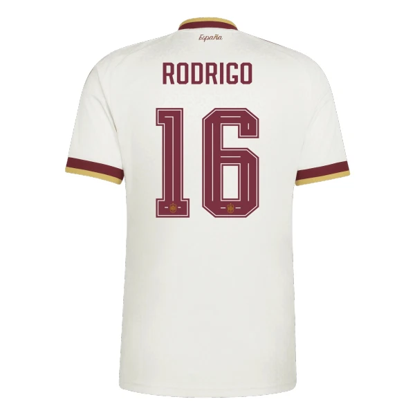 Günstige Spanien Rodrigo 16 Herrentrikot Auswärts WM 2026 Kurzarm Günstige Spanien Rodrigo 16 Herrentrikot Auswärts WM 2026 Kurzarm