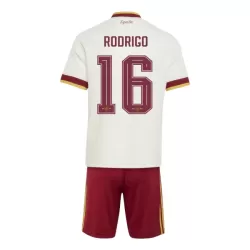 Günstige Spanien Rodrigo 16 Kindertrikot Auswärts WM 2026 Kurzarm