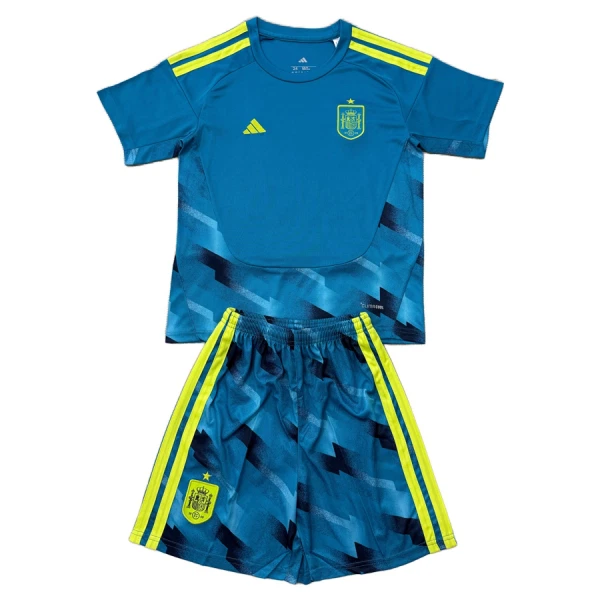 Günstige Spanien Torwart Kindertrikot WM 2026 Kurzarm