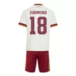 Günstige Spanien Zubimendi 18 Kindertrikot Auswärts WM 2026 Kurzarm
