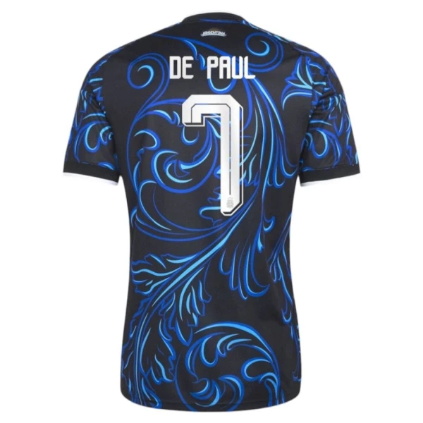 Günstige Argentinien De Paul 7 Herrentrikot Auswärts WM 2026 Kurzarm