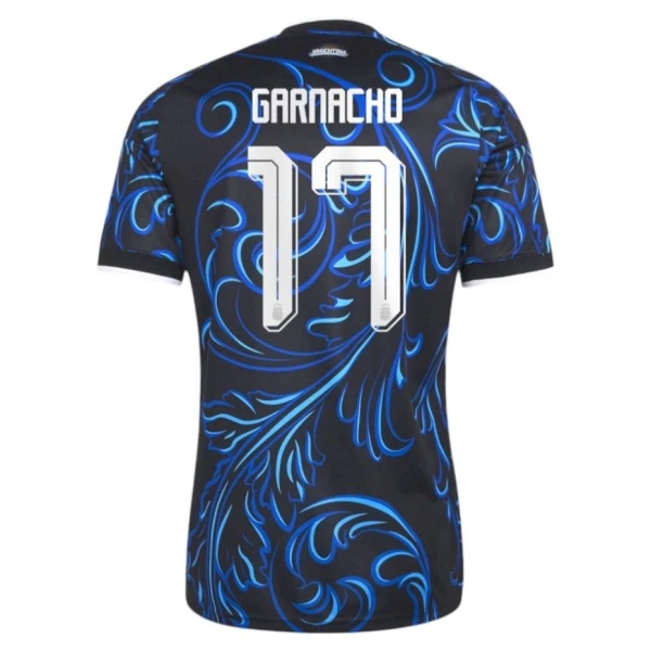 Günstige Argentinien Garnacho 17 Herrentrikot Auswärts WM 2026 Kurzarm