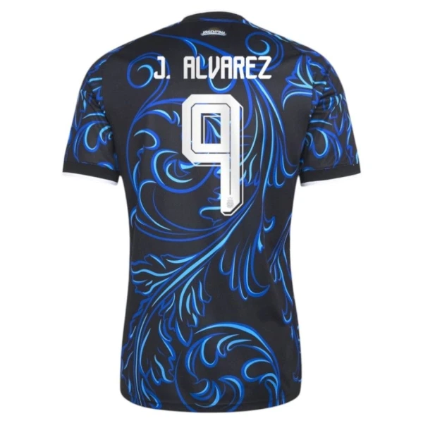 Günstige Argentinien J. Alvarez 9 Herrentrikot Auswärts WM 2026 Kurzarm Günstige Argentinien J. Alvarez 9 Herrentrikot Auswärts WM 2026 Kurzarm