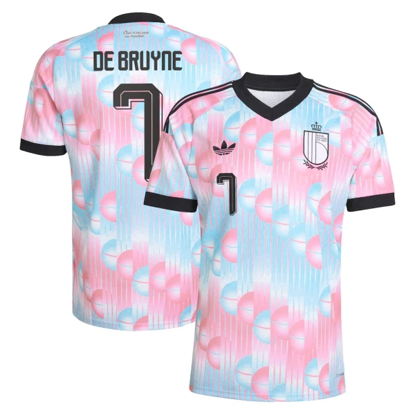 Günstige Belgien De Bruyne 7 Herrentrikot Auswärts WM 2026 Kurzarm