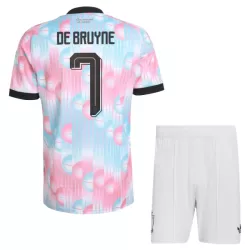 Günstige Belgien De Bruyne 7 Kindertrikot Auswärts WM 2026 Kurzarm
