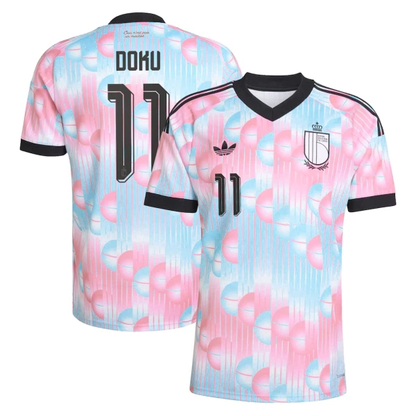 Günstige Belgien Doku 11 Herrentrikot Auswärts WM 2026 Kurzarm