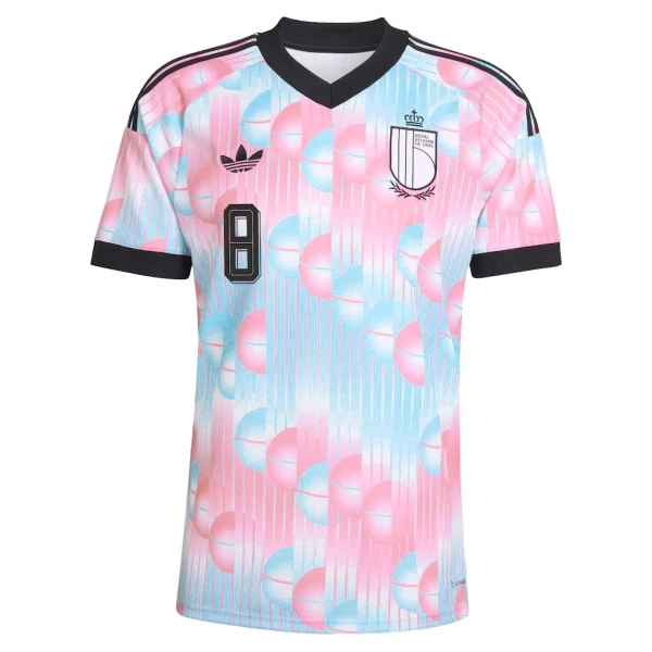 Günstige Belgien Tielemans 8 Herrentrikot Auswärts WM 2026 Kurzarm