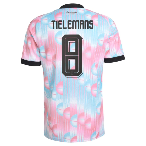 Günstige Belgien Tielemans 8 Herrentrikot Auswärts WM 2026 Kurzarm