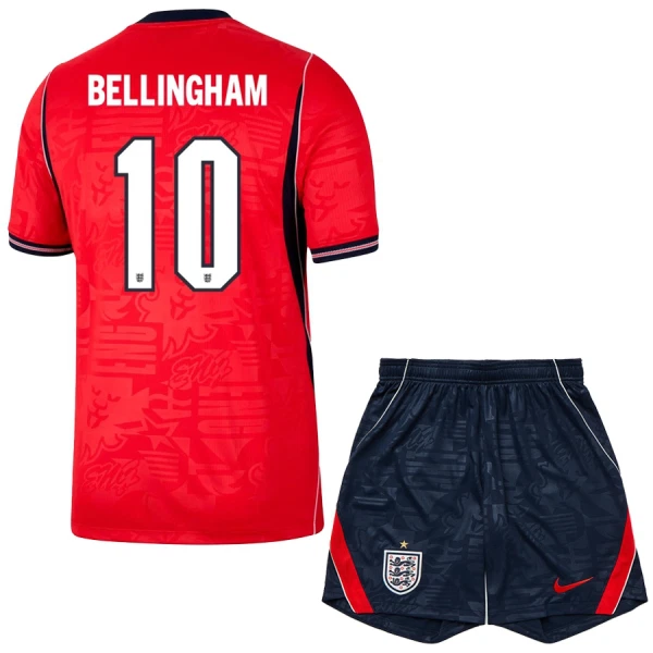 Günstige England Bellingham 10 Kindertrikot Auswärts WM 2026 Kurzarm