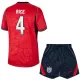 Günstige England Rice 4 Kindertrikot Auswärts WM 2026 Kurzarm Günstige England Rice 4 Kindertrikot Auswärts WM 2026 Kurzarm