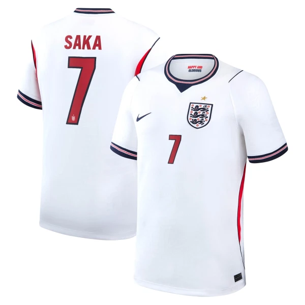 Günstige England Saka 7 Herrentrikot Heim WM 2026 Kurzarm Günstige England Saka 7 Herrentrikot Heim WM 2026 Kurzarm