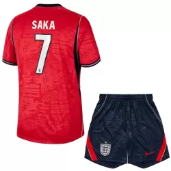 Günstige England Saka 7 Kindertrikot Auswärts WM 2026 Kurzarm