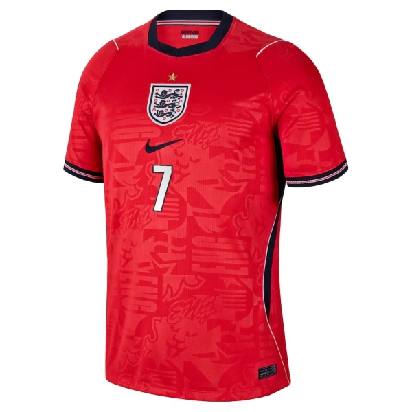 Günstige England Saka 7 Kindertrikot Auswärts WM 2026 Kurzarm